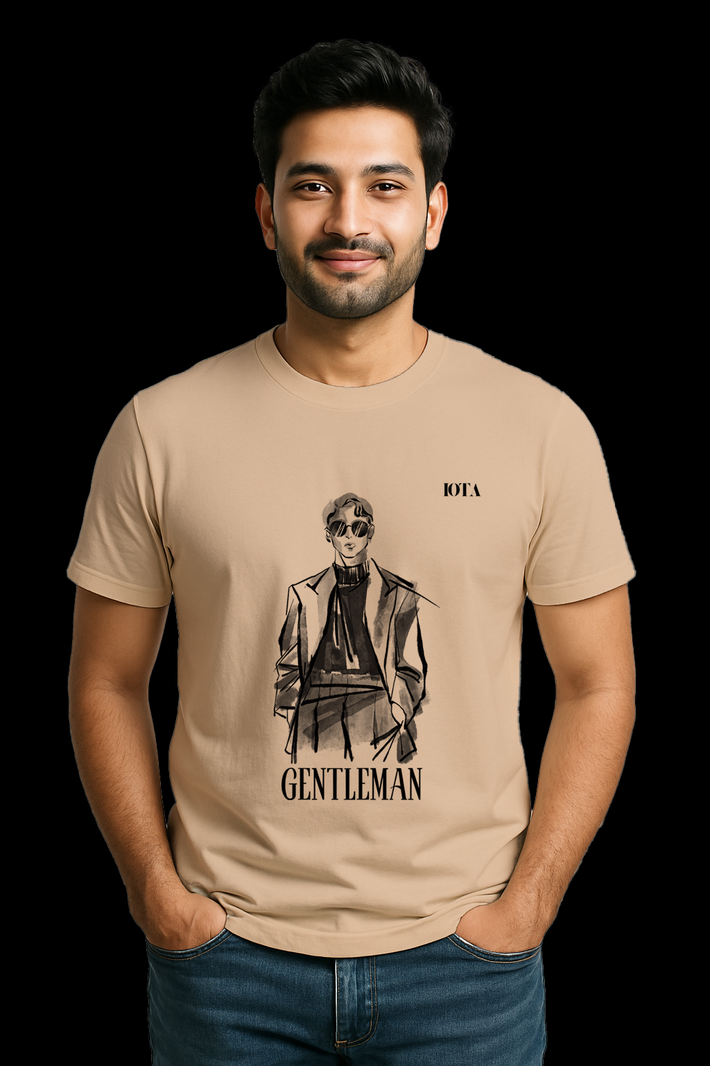 GENTLEMAN | Male Classic Crew T-Shirt | Light Colors |