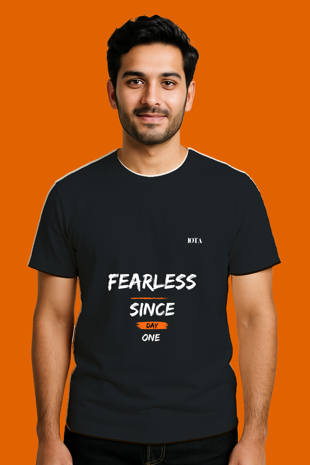 Fareless Since Day One | Male Classic Crewneck T-Shirt | Dark Colors |
