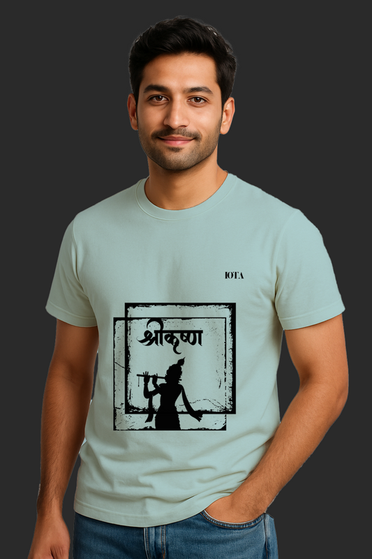 LORD KRISHNA | Male Classic Crew T-Shirt | Light Colors |
