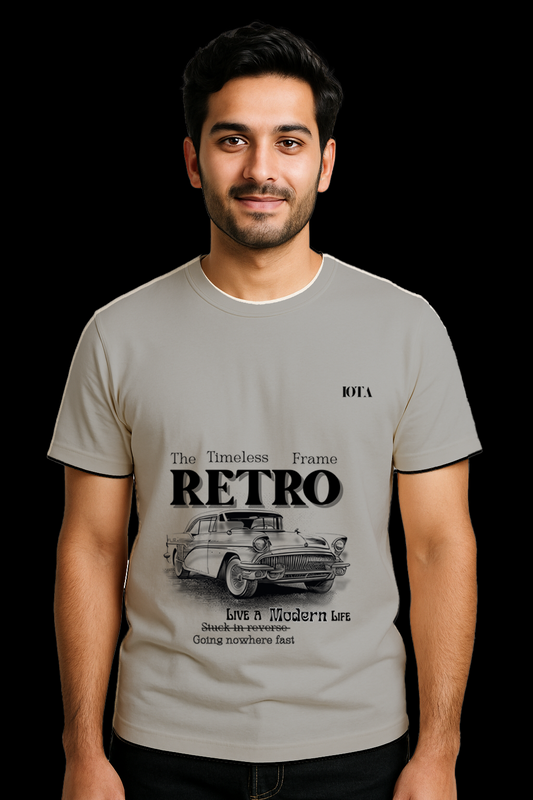 RETRO | Male Classic Crew T-Shirt | Light Colors |